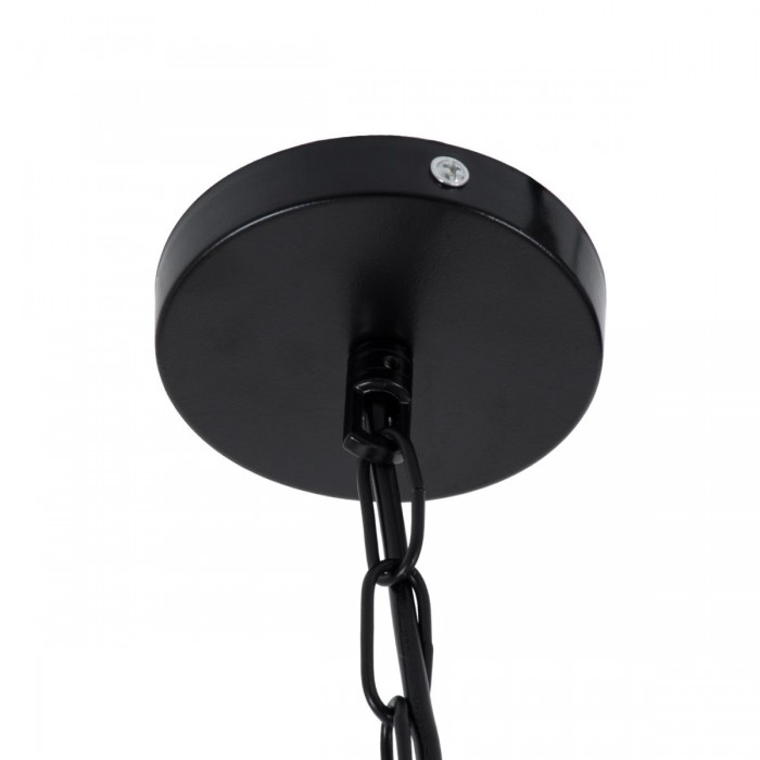 GloboStar® BALANCE 01596 Vintage Κρεμαστό Φωτιστικό Οροφής Μονόφωτο 1 x E27 Μπεζ Μεταλλικό με Σχοινί Φ35 x Υ36cm