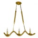 GloboStar® LUXOR 01598 Vintage Κρεμαστό Φωτιστικό Οροφής Τρίφωτο 3 x E14 Χρυσό Μεταλλικό με Μπεζ Σχοινί Μ75 x Π13 x Y18cm GloboStar® LUXOR 01598 Vintage Κρεμαστό Φωτιστικό Οροφής Τρίφωτο 3 x E14 Χρυσό Μεταλλικό με Μπεζ Σχοινί Μ75 x Π13 x Y18cm