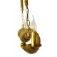 GloboStar® LUXOR 01598 Vintage Κρεμαστό Φωτιστικό Οροφής Τρίφωτο 3 x E14 Χρυσό Μεταλλικό με Μπεζ Σχοινί Μ75 x Π13 x Y18cm GloboStar® LUXOR 01598 Vintage Κρεμαστό Φωτιστικό Οροφής Τρίφωτο 3 x E14 Χρυσό Μεταλλικό με Μπεζ Σχοινί Μ75 x Π13 x Y18cm