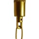 GloboStar® LUXOR 01598 Vintage Κρεμαστό Φωτιστικό Οροφής Τρίφωτο 3 x E14 Χρυσό Μεταλλικό με Μπεζ Σχοινί Μ75 x Π13 x Y18cm GloboStar® LUXOR 01598 Vintage Κρεμαστό Φωτιστικό Οροφής Τρίφωτο 3 x E14 Χρυσό Μεταλλικό με Μπεζ Σχοινί Μ75 x Π13 x Y18cm