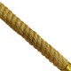GloboStar® LUXOR 01598 Vintage Κρεμαστό Φωτιστικό Οροφής Τρίφωτο 3 x E14 Χρυσό Μεταλλικό με Μπεζ Σχοινί Μ75 x Π13 x Y18cm GloboStar® LUXOR 01598 Vintage Κρεμαστό Φωτιστικό Οροφής Τρίφωτο 3 x E14 Χρυσό Μεταλλικό με Μπεζ Σχοινί Μ75 x Π13 x Y18cm