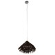 GloboStar® MAGIE 01600 Vintage Κρεμαστό Φωτιστικό Οροφής Μονόφωτο 1 x E27 Καφέ Σκούρο Ξύλινο Ψάθινο Rattan Φ50 x Υ30cm GloboStar® MAGIE 01600 Vintage Κρεμαστό Φωτιστικό Οροφής Μονόφωτο 1 x E27 Καφέ Σκούρο Ξύλινο Ψάθινο Rattan Φ50 x Υ30cm