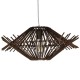 GloboStar® MADDY 01602 Vintage Κρεμαστό Φωτιστικό Οροφής Μονόφωτο 1 x E27 Καφέ Σκούρο Ξύλινο Ψάθινο Μπαμπού Φ50 x Υ23cm GloboStar® MADDY 01602 Vintage Κρεμαστό Φωτιστικό Οροφής Μονόφωτο 1 x E27 Καφέ Σκούρο Ξύλινο Ψάθινο Μπαμπού Φ50 x Υ23cm