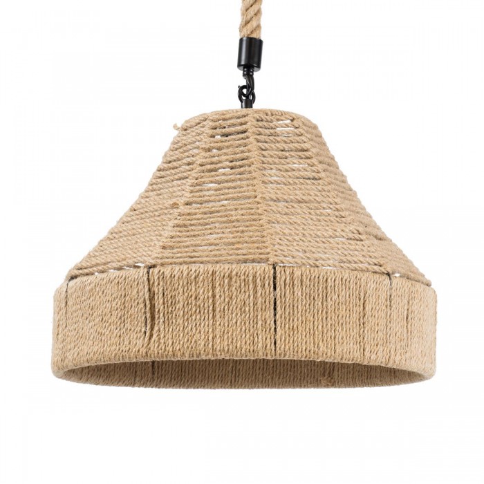 GloboStar® DOGMA 01609 Vintage Κρεμαστό Φωτιστικό Οροφής Μονόφωτο 1 x E27 Καμπάνα με Μπεζ Σχοινί Φ38 x Υ28cm GloboStar® DOGMA 01609 Vintage Κρεμαστό Φωτιστικό Οροφής Μονόφωτο 1 x E27 Καμπάνα με Μπεζ Σχοινί Φ38 x Υ28cm