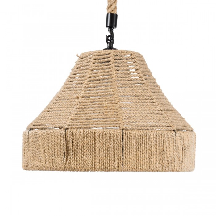 GloboStar® DOGMA 01609 Vintage Κρεμαστό Φωτιστικό Οροφής Μονόφωτο 1 x E27 Καμπάνα με Μπεζ Σχοινί Φ38 x Υ28cm GloboStar® DOGMA 01609 Vintage Κρεμαστό Φωτιστικό Οροφής Μονόφωτο 1 x E27 Καμπάνα με Μπεζ Σχοινί Φ38 x Υ28cm