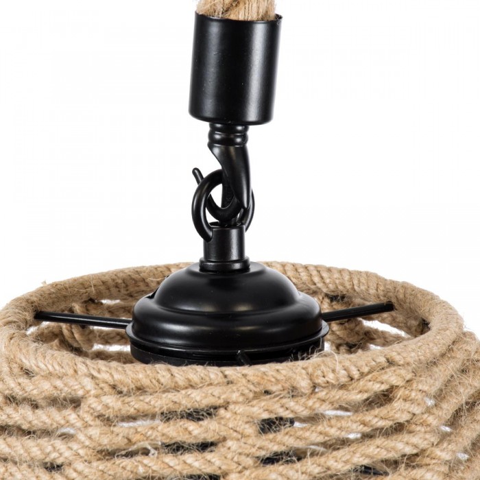 GloboStar® DOGMA 01609 Vintage Κρεμαστό Φωτιστικό Οροφής Μονόφωτο 1 x E27 Καμπάνα με Μπεζ Σχοινί Φ38 x Υ28cm GloboStar® DOGMA 01609 Vintage Κρεμαστό Φωτιστικό Οροφής Μονόφωτο 1 x E27 Καμπάνα με Μπεζ Σχοινί Φ38 x Υ28cm