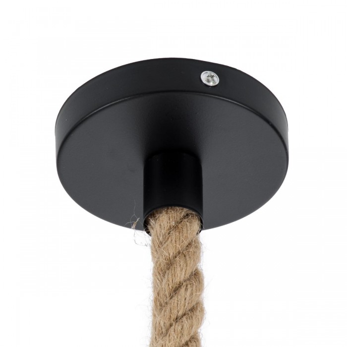 GloboStar® DOGMA 01609 Vintage Κρεμαστό Φωτιστικό Οροφής Μονόφωτο 1 x E27 Καμπάνα με Μπεζ Σχοινί Φ38 x Υ28cm GloboStar® DOGMA 01609 Vintage Κρεμαστό Φωτιστικό Οροφής Μονόφωτο 1 x E27 Καμπάνα με Μπεζ Σχοινί Φ38 x Υ28cm