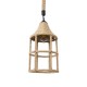 GloboStar® YUBA 01612 Vintage Κρεμαστό Φωτιστικό Οροφής Μονόφωτο 1 x E27 Πλέγμα με Μπεζ Σχοινί Φ22 x Υ40cm GloboStar® YUBA 01612 Vintage Κρεμαστό Φωτιστικό Οροφής Μονόφωτο 1 x E27 Πλέγμα με Μπεζ Σχοινί Φ22 x Υ40cm