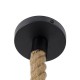 GloboStar® YUBA 01612 Vintage Κρεμαστό Φωτιστικό Οροφής Μονόφωτο 1 x E27 Πλέγμα με Μπεζ Σχοινί Φ22 x Υ40cm GloboStar® YUBA 01612 Vintage Κρεμαστό Φωτιστικό Οροφής Μονόφωτο 1 x E27 Πλέγμα με Μπεζ Σχοινί Φ22 x Υ40cm