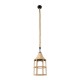 GloboStar® YUBA 01612 Vintage Κρεμαστό Φωτιστικό Οροφής Μονόφωτο 1 x E27 Πλέγμα με Μπεζ Σχοινί Φ22 x Υ40cm GloboStar® YUBA 01612 Vintage Κρεμαστό Φωτιστικό Οροφής Μονόφωτο 1 x E27 Πλέγμα με Μπεζ Σχοινί Φ22 x Υ40cm