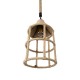 GloboStar® YUBA 01612 Vintage Κρεμαστό Φωτιστικό Οροφής Μονόφωτο 1 x E27 Πλέγμα με Μπεζ Σχοινί Φ22 x Υ40cm GloboStar® YUBA 01612 Vintage Κρεμαστό Φωτιστικό Οροφής Μονόφωτο 1 x E27 Πλέγμα με Μπεζ Σχοινί Φ22 x Υ40cm