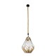GloboStar® CONICAL 01617 Vintage Κρεμαστό Φωτιστικό Οροφής Μονόφωτο 1 x E27 Πλέγμα με Μπεζ Σχοινί Φ30 x Υ40cm GloboStar® CONICAL 01617 Vintage Κρεμαστό Φωτιστικό Οροφής Μονόφωτο 1 x E27 Πλέγμα με Μπεζ Σχοινί Φ30 x Υ40cm