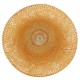GloboStar® SAN TROPEZ 01627 Vintage Κρεμαστό Φωτιστικό Οροφής Μονόφωτο 1 x E27 Καφέ Ξύλινο Μπαμπού Φ60 x Υ29cm