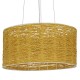 GloboStar® MADAGASKAR 01630 Vintage Κρεμαστό Φωτιστικό Οροφής Τρίφωτο 3 x E27 Καφέ Ξύλινο Rattan Φ40 x Υ22cm GloboStar® MADAGASKAR 01630 Vintage Κρεμαστό Φωτιστικό Οροφής Τρίφωτο 3 x E27 Καφέ Ξύλινο Rattan Φ40 x Υ22cm