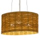 GloboStar® MADAGASKAR 01630 Vintage Κρεμαστό Φωτιστικό Οροφής Τρίφωτο 3 x E27 Καφέ Ξύλινο Rattan Φ40 x Υ22cm GloboStar® MADAGASKAR 01630 Vintage Κρεμαστό Φωτιστικό Οροφής Τρίφωτο 3 x E27 Καφέ Ξύλινο Rattan Φ40 x Υ22cm