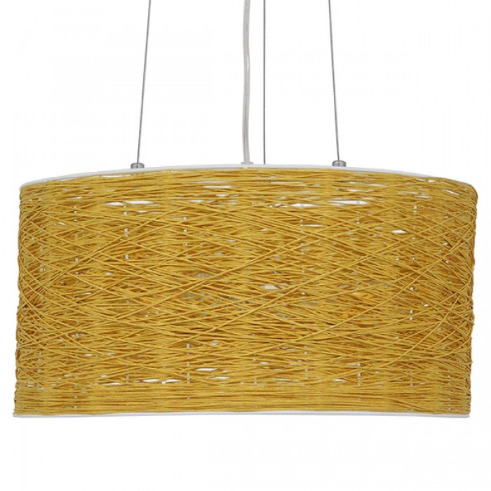 GloboStar® MADAGASKAR 01630 Vintage Κρεμαστό Φωτιστικό Οροφής Τρίφωτο 3 x E27 Καφέ Ξύλινο Rattan Φ40 x Υ22cm GloboStar® MADAGASKAR 01630 Vintage Κρεμαστό Φωτιστικό Οροφής Τρίφωτο 3 x E27 Καφέ Ξύλινο Rattan Φ40 x Υ22cm