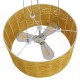 GloboStar® MADAGASKAR 01630 Vintage Κρεμαστό Φωτιστικό Οροφής Τρίφωτο 3 x E27 Καφέ Ξύλινο Rattan Φ40 x Υ22cm GloboStar® MADAGASKAR 01630 Vintage Κρεμαστό Φωτιστικό Οροφής Τρίφωτο 3 x E27 Καφέ Ξύλινο Rattan Φ40 x Υ22cm