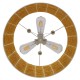 GloboStar® MADAGASKAR 01630 Vintage Κρεμαστό Φωτιστικό Οροφής Τρίφωτο 3 x E27 Καφέ Ξύλινο Rattan Φ40 x Υ22cm GloboStar® MADAGASKAR 01630 Vintage Κρεμαστό Φωτιστικό Οροφής Τρίφωτο 3 x E27 Καφέ Ξύλινο Rattan Φ40 x Υ22cm