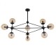 GloboStar® SENTINEL 01636 Μοντέρνο Industrial Κρεμαστό Φωτιστικό Οροφής Πολύφωτο 10 x E27 Μαύρο Μεταλλικό Πολυέλαιος με Μελί Γυαλί Φ110 x Υ82cm GloboStar® SENTINEL 01636 Μοντέρνο Industrial Κρεμαστό Φωτιστικό Οροφής Πολύφωτο 10 x E27 Μαύρο Μεταλλικό Πολυέλαιος με Μελί Γυαλί Φ110 x Υ82cm