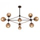 GloboStar® SENTINEL 01636 Μοντέρνο Industrial Κρεμαστό Φωτιστικό Οροφής Πολύφωτο 10 x E27 Μαύρο Μεταλλικό Πολυέλαιος με Μελί Γυαλί Φ110 x Υ82cm GloboStar® SENTINEL 01636 Μοντέρνο Industrial Κρεμαστό Φωτιστικό Οροφής Πολύφωτο 10 x E27 Μαύρο Μεταλλικό Πολυέλαιος με Μελί Γυαλί Φ110 x Υ82cm