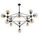 GloboStar® SENTINEL 01637 Μοντέρνο Industrial Κρεμαστό Φωτιστικό Οροφής Πολύφωτο 15 x E27 Μαύρο Μεταλλικό Πολυέλαιος με Μελί Γυαλί Φ150 x Υ115cm GloboStar® SENTINEL 01637 Μοντέρνο Industrial Κρεμαστό Φωτιστικό Οροφής Πολύφωτο 15 x E27 Μαύρο Μεταλλικό Πολυέλαιος με Μελί Γυαλί Φ150 x Υ115cm