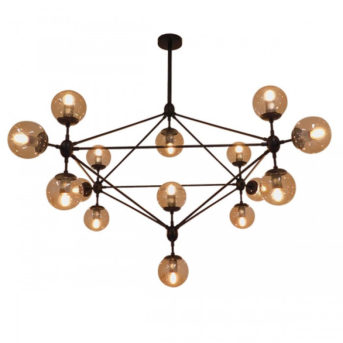 GloboStar® SENTINEL 01637 Μοντέρνο Industrial Κρεμαστό Φωτιστικό Οροφής Πολύφωτο 15 x E27 Μαύρο Μεταλλικό Πολυέλαιος με Μελί Γυαλί Φ150 x Υ115cm GloboStar® SENTINEL 01637 Μοντέρνο Industrial Κρεμαστό Φωτιστικό Οροφής Πολύφωτο 15 x E27 Μαύρο Μεταλλικό Πολυέλαιος με Μελί Γυαλί Φ150 x Υ115cm