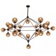 GloboStar® SENTINEL 01638 Μοντέρνο Industrial Κρεμαστό Φωτιστικό Οροφής Πολύφωτο 21 x E27 Μαύρο Μεταλλικό Πολυέλαιος με Μελί Γυαλί Φ170 x Υ136cm GloboStar® SENTINEL 01638 Μοντέρνο Industrial Κρεμαστό Φωτιστικό Οροφής Πολύφωτο 21 x E27 Μαύρο Μεταλλικό Πολυέλαιος με Μελί Γυαλί Φ170 x Υ136cm