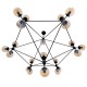 GloboStar® SENTINEL 01638 Μοντέρνο Industrial Κρεμαστό Φωτιστικό Οροφής Πολύφωτο 21 x E27 Μαύρο Μεταλλικό Πολυέλαιος με Μελί Γυαλί Φ170 x Υ136cm GloboStar® SENTINEL 01638 Μοντέρνο Industrial Κρεμαστό Φωτιστικό Οροφής Πολύφωτο 21 x E27 Μαύρο Μεταλλικό Πολυέλαιος με Μελί Γυαλί Φ170 x Υ136cm