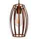 GloboStar® ZEBRA 01639 Vintage Industrial Κρεμαστό Φωτιστικό Οροφής Μονόφωτο Καφέ Σκουριά Μεταλλικό Πλέγμα Φ15 x Υ25cm GloboStar® ZEBRA 01639 Vintage Industrial Κρεμαστό Φωτιστικό Οροφής Μονόφωτο Καφέ Σκουριά Μεταλλικό Πλέγμα Φ15 x Υ25cm