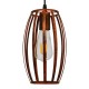 GloboStar® ZEBRA 01639 Vintage Industrial Κρεμαστό Φωτιστικό Οροφής Μονόφωτο Καφέ Σκουριά Μεταλλικό Πλέγμα Φ15 x Υ25cm GloboStar® ZEBRA 01639 Vintage Industrial Κρεμαστό Φωτιστικό Οροφής Μονόφωτο Καφέ Σκουριά Μεταλλικό Πλέγμα Φ15 x Υ25cm