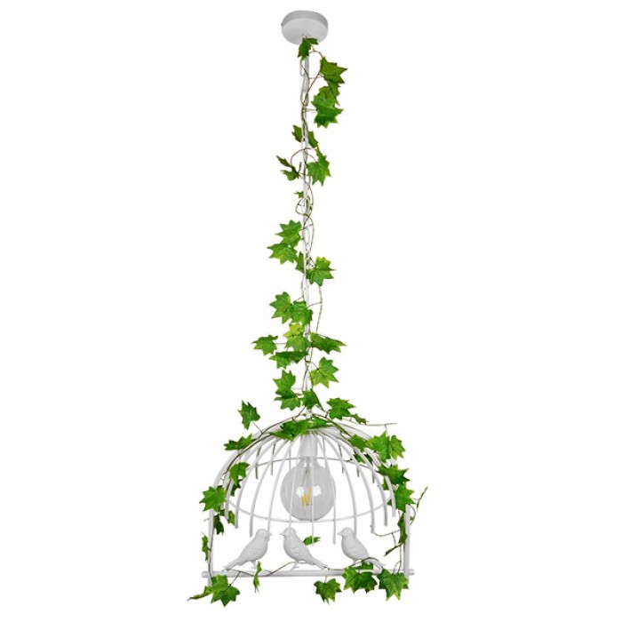 GloboStar® DAFNE 01641 Vintage Industrial Κρεμαστό Φωτιστικό Οροφής Μονόφωτο 1 x E27 Λευκό Μεταλλικό Πλέγμα Μ48.5 x Π37.5 x Y42cm GloboStar® DAFNE 01641 Vintage Industrial Κρεμαστό Φωτιστικό Οροφής Μονόφωτο 1 x E27 Λευκό Μεταλλικό Πλέγμα Μ48.5 x Π37.5 x Y42cm