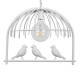GloboStar® DAFNE 01641 Vintage Industrial Κρεμαστό Φωτιστικό Οροφής Μονόφωτο 1 x E27 Λευκό Μεταλλικό Πλέγμα Μ48.5 x Π37.5 x Y42cm GloboStar® DAFNE 01641 Vintage Industrial Κρεμαστό Φωτιστικό Οροφής Μονόφωτο 1 x E27 Λευκό Μεταλλικό Πλέγμα Μ48.5 x Π37.5 x Y42cm