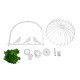 GloboStar® DAFNE 01641 Vintage Industrial Κρεμαστό Φωτιστικό Οροφής Μονόφωτο 1 x E27 Λευκό Μεταλλικό Πλέγμα Μ48.5 x Π37.5 x Y42cm GloboStar® DAFNE 01641 Vintage Industrial Κρεμαστό Φωτιστικό Οροφής Μονόφωτο 1 x E27 Λευκό Μεταλλικό Πλέγμα Μ48.5 x Π37.5 x Y42cm