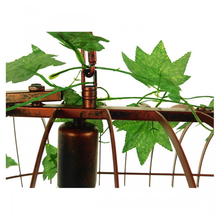 GloboStar® CABALBI 01645 Vintage Industrial Κρεμαστό Φωτιστικό Οροφής Δίφωτο 2 x E27 Καφέ Σκουριά Μεταλλικό Πλέγμα Μ73.6 x Π37.5 x Y38.5cm GloboStar® CABALBI 01645 Vintage Industrial Κρεμαστό Φωτιστικό Οροφής Δίφωτο 2 x E27 Καφέ Σκουριά Μεταλλικό Πλέγμα Μ73.6 x Π37.5 x Y38.5cm