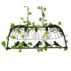 GloboStar® JUDE 01646 Vintage Industrial Κρεμαστό Φωτιστικό Οροφής Τρίφωτο 3 x E27 Μαύρο Μεταλλικό Πλέγμα Μ85.5 x Π37.5 x Y38cm