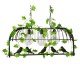GloboStar® JUDE 01646 Vintage Industrial Κρεμαστό Φωτιστικό Οροφής Τρίφωτο 3 x E27 Μαύρο Μεταλλικό Πλέγμα Μ85.5 x Π37.5 x Y38cm