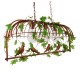 GloboStar® ARMONIA 01648 Vintage Industrial Κρεμαστό Φωτιστικό Οροφής Τρίφωτο 3 x E27 Καφέ Σκουριά Μεταλλικό Πλέγμα Μ85.5 x Π37.5 x Y38cm GloboStar® ARMONIA 01648 Vintage Industrial Κρεμαστό Φωτιστικό Οροφής Τρίφωτο 3 x E27 Καφέ Σκουριά Μεταλλικό Πλέγμα Μ85.5 x Π37.5 x Y38cm