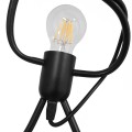 GloboStar® LITTLE MAN 01652 Μοντέρνο Κρεμαστό Φωτιστικό Οροφής Μονόφωτο 1 x E27 Μαύρο Μεταλλικό Φ20 x Υ40cm