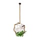 GloboStar® BRADLEY 01661 Vintage Κρεμαστό Φωτιστικό Οροφής Μονόφωτο 1 x E27 Πλέγμα Καφέ Σκουριά με Μπεζ Σχοινί Φ42 x Υ42cm GloboStar® BRADLEY 01661 Vintage Κρεμαστό Φωτιστικό Οροφής Μονόφωτο 1 x E27 Πλέγμα Καφέ Σκουριά με Μπεζ Σχοινί Φ42 x Υ42cm