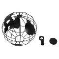 GloboStar® EARTH 01663 Vintage Industrial Κρεμαστό Φωτιστικό Οροφής Μονόφωτο 1 x E27 Μαύρο Μεταλλικό Πλέγμα Φ40 x Υ40cm