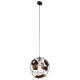 GloboStar® EARTH 01665 Vintage Industrial Κρεμαστό Φωτιστικό Οροφής Μονόφωτο 1 x E27 Καφέ Σκουριά Μεταλλικό Πλέγμα Φ40 x Υ40cm GloboStar® EARTH 01665 Vintage Industrial Κρεμαστό Φωτιστικό Οροφής Μονόφωτο 1 x E27 Καφέ Σκουριά Μεταλλικό Πλέγμα Φ40 x Υ40cm