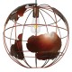 GloboStar® EARTH 01665 Vintage Industrial Κρεμαστό Φωτιστικό Οροφής Μονόφωτο 1 x E27 Καφέ Σκουριά Μεταλλικό Πλέγμα Φ40 x Υ40cm GloboStar® EARTH 01665 Vintage Industrial Κρεμαστό Φωτιστικό Οροφής Μονόφωτο 1 x E27 Καφέ Σκουριά Μεταλλικό Πλέγμα Φ40 x Υ40cm