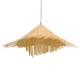 GloboStar® RICEHAT 01666 Vintage Κρεμαστό Φωτιστικό Οροφής Μονόφωτο 1 x E27 Μπέζ Ξύλινο Ψάθινο Μπαμπού Φ70 x Υ25cm GloboStar® RICEHAT 01666 Vintage Κρεμαστό Φωτιστικό Οροφής Μονόφωτο 1 x E27 Μπέζ Ξύλινο Ψάθινο Μπαμπού Φ70 x Υ25cm