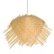 GloboStar® RICEHAT 01666 Vintage Κρεμαστό Φωτιστικό Οροφής Μονόφωτο 1 x E27 Μπέζ Ξύλινο Ψάθινο Μπαμπού Φ70 x Υ25cm GloboStar® RICEHAT 01666 Vintage Κρεμαστό Φωτιστικό Οροφής Μονόφωτο 1 x E27 Μπέζ Ξύλινο Ψάθινο Μπαμπού Φ70 x Υ25cm