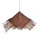 GloboStar® RICEHAT 01667 Vintage Κρεμαστό Φωτιστικό Οροφής Μονόφωτο 1 x E27 Καφέ Σκούρο Ξύλινο Ψάθινο Μπαμπού Φ70 x Υ25cm GloboStar® RICEHAT 01667 Vintage Κρεμαστό Φωτιστικό Οροφής Μονόφωτο 1 x E27 Καφέ Σκούρο Ξύλινο Ψάθινο Μπαμπού Φ70 x Υ25cm