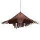 GloboStar® RICEHAT 01667 Vintage Κρεμαστό Φωτιστικό Οροφής Μονόφωτο 1 x E27 Καφέ Σκούρο Ξύλινο Ψάθινο Μπαμπού Φ70 x Υ25cm GloboStar® RICEHAT 01667 Vintage Κρεμαστό Φωτιστικό Οροφής Μονόφωτο 1 x E27 Καφέ Σκούρο Ξύλινο Ψάθινο Μπαμπού Φ70 x Υ25cm
