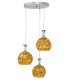 GloboStar® MARGARITA 01670 Μοντέρνο Κρεμαστό Φωτιστικό Οροφής Τρίφωτο 3 x E27 Χρυσό Μεταλλικό με Κρύσταλλα Φ50 x Υ24cm GloboStar® MARGARITA 01670 Μοντέρνο Κρεμαστό Φωτιστικό Οροφής Τρίφωτο 3 x E27 Χρυσό Μεταλλικό με Κρύσταλλα Φ50 x Υ24cm