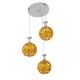 GloboStar® MARGARITA 01670 Μοντέρνο Κρεμαστό Φωτιστικό Οροφής Τρίφωτο 3 x E27 Χρυσό Μεταλλικό με Κρύσταλλα Φ50 x Υ24cm GloboStar® MARGARITA 01670 Μοντέρνο Κρεμαστό Φωτιστικό Οροφής Τρίφωτο 3 x E27 Χρυσό Μεταλλικό με Κρύσταλλα Φ50 x Υ24cm