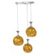 GloboStar® MARGARITA 01670 Μοντέρνο Κρεμαστό Φωτιστικό Οροφής Τρίφωτο 3 x E27 Χρυσό Μεταλλικό με Κρύσταλλα Φ50 x Υ24cm GloboStar® MARGARITA 01670 Μοντέρνο Κρεμαστό Φωτιστικό Οροφής Τρίφωτο 3 x E27 Χρυσό Μεταλλικό με Κρύσταλλα Φ50 x Υ24cm