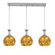 GloboStar® MARGARO 01671 Μοντέρνο Κρεμαστό Φωτιστικό Οροφής Τρίφωτο 3 x E27 Χρυσό Μεταλλικό με Κρύσταλλα Μ64 x Π18 x Υ24cm GloboStar® MARGARO 01671 Μοντέρνο Κρεμαστό Φωτιστικό Οροφής Τρίφωτο 3 x E27 Χρυσό Μεταλλικό με Κρύσταλλα Μ64 x Π18 x Υ24cm